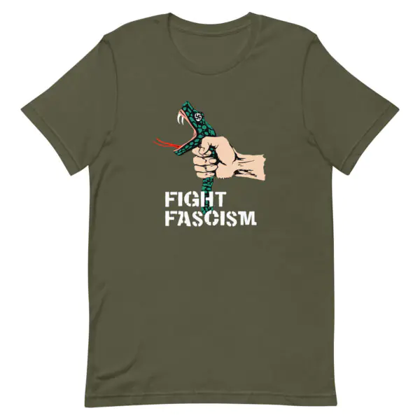 Fight Fascism Tee - Army Green