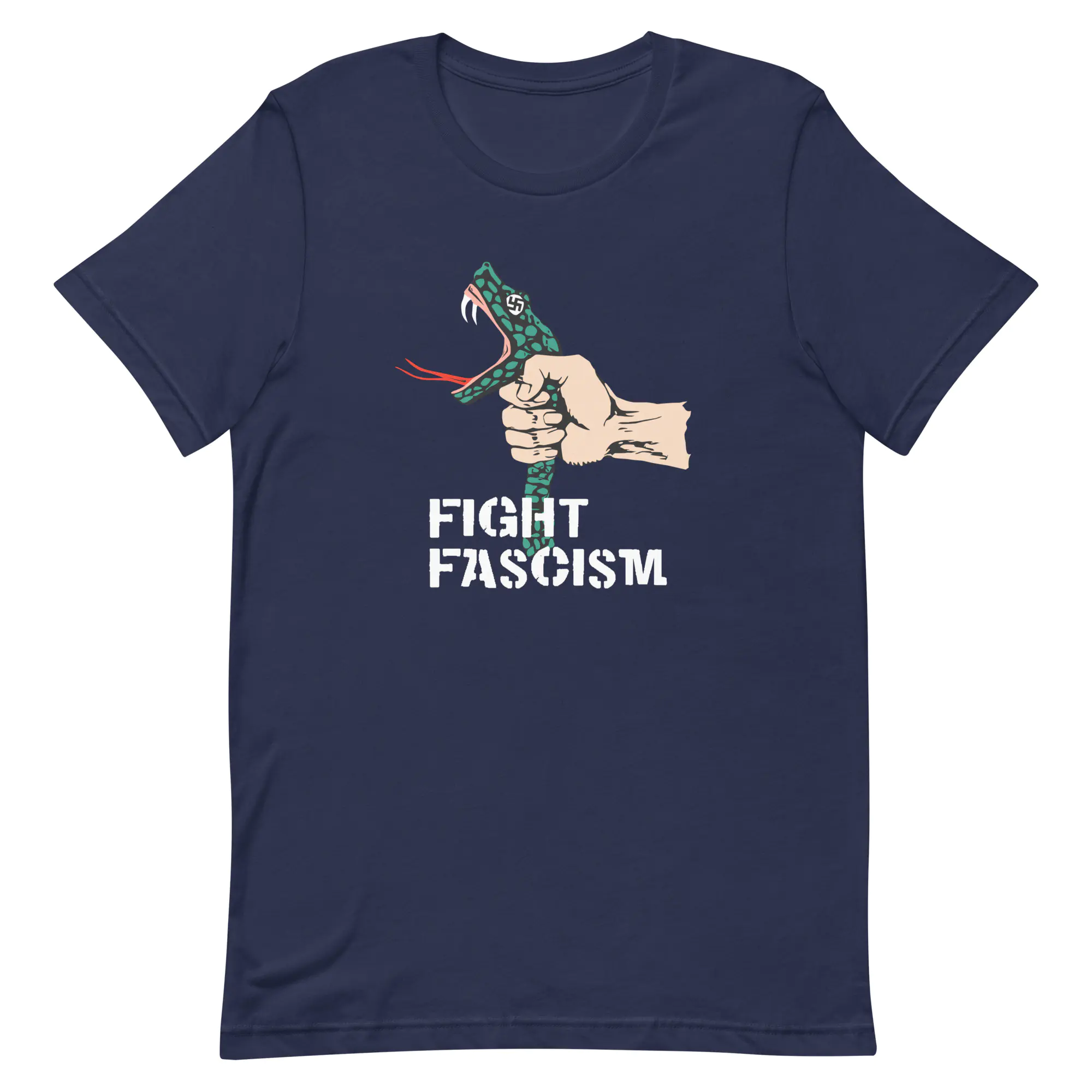 Fight Fascism Tee - Navy